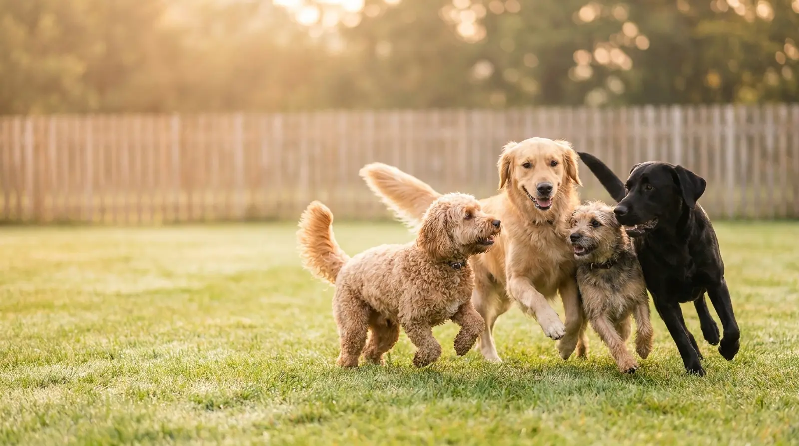 Happy dogs at Delaval Daycare, serving dog owners in North Shields
